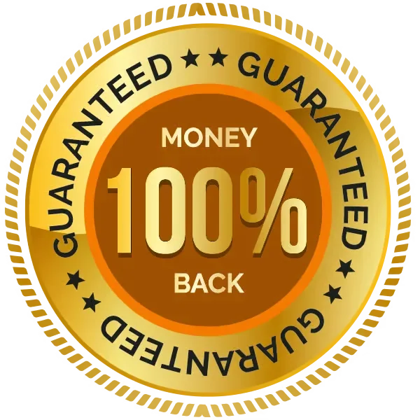100% Satisfaction and 60-Day Money Back Guarantee